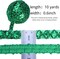 Sequin Lace Ribbon Metallic Glitter Braid Trim for Sewing Christmas Home Decoration 10 Yards (Green)